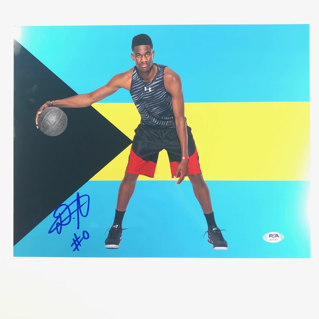 DeAndre Ayton autographed 11x14 PSA DNA Phoenix Suns photo: DeAndre Ayton autographed 11x14 PSA DNA Phoenix Suns photo This is a professionally printed 11x14 photograph signed by DeAndre Ayton of the Phoenix Suns. The autograph has been authenticated by Profes