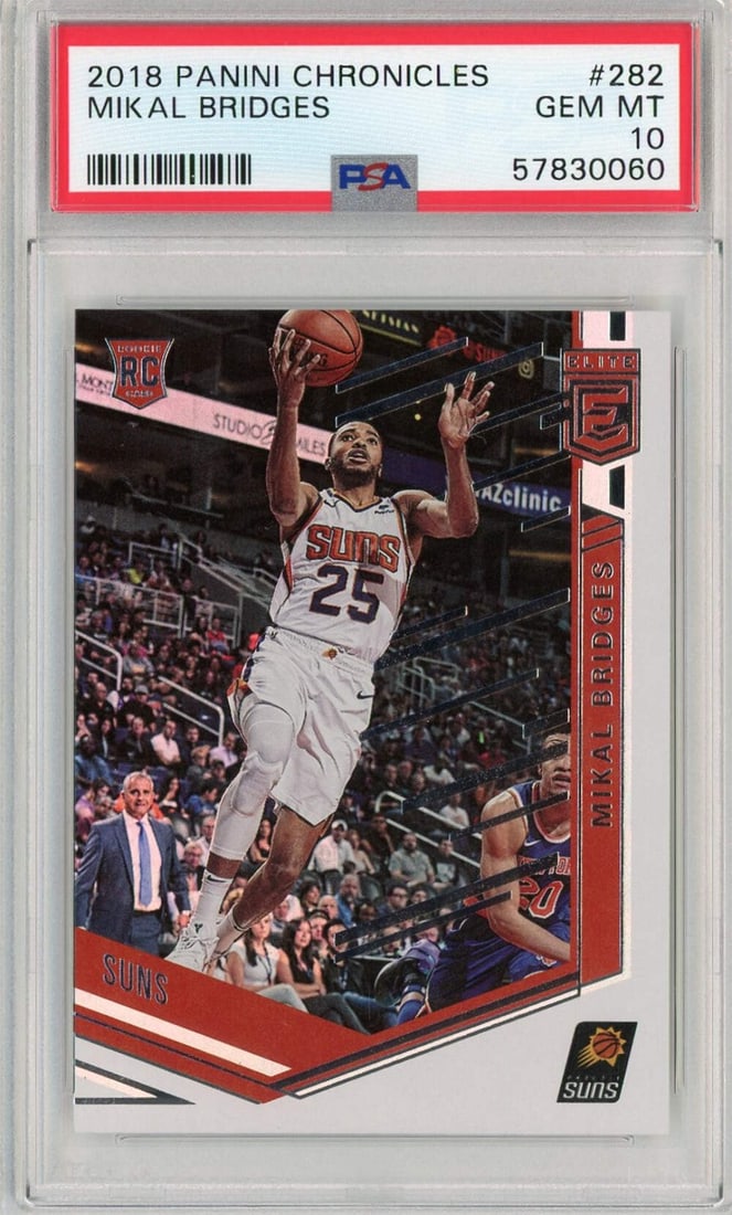 PSA 10 Graded 2018 Panini Chronicles Mikal Bridges Rookie Card #282 (1 of 2)