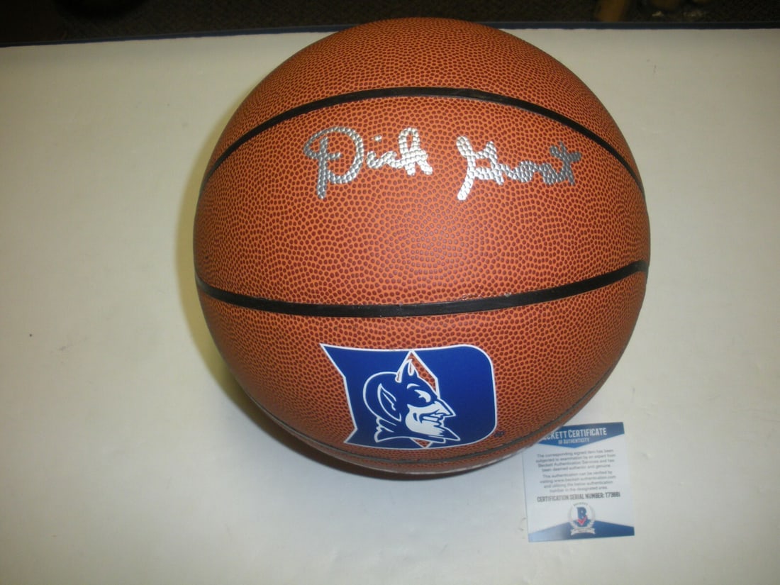 Signed Basketball Dick Groat Beckett COA Duke Blue Devils Pirates HOF (1 of 1)