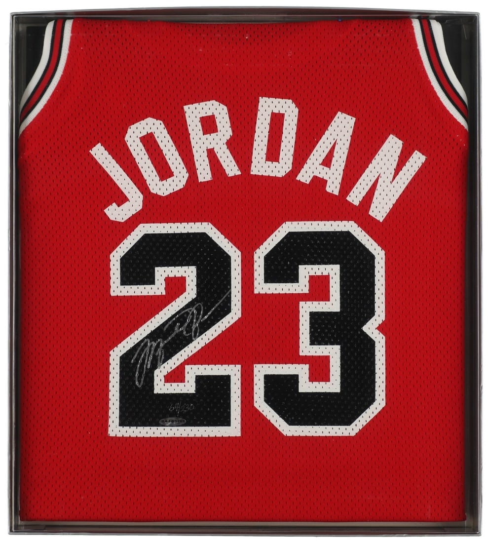 Michael Jordan autographed Chicago Bulls 1987 Slam Dunk jersey Upper Deck JSA (1 of 11)