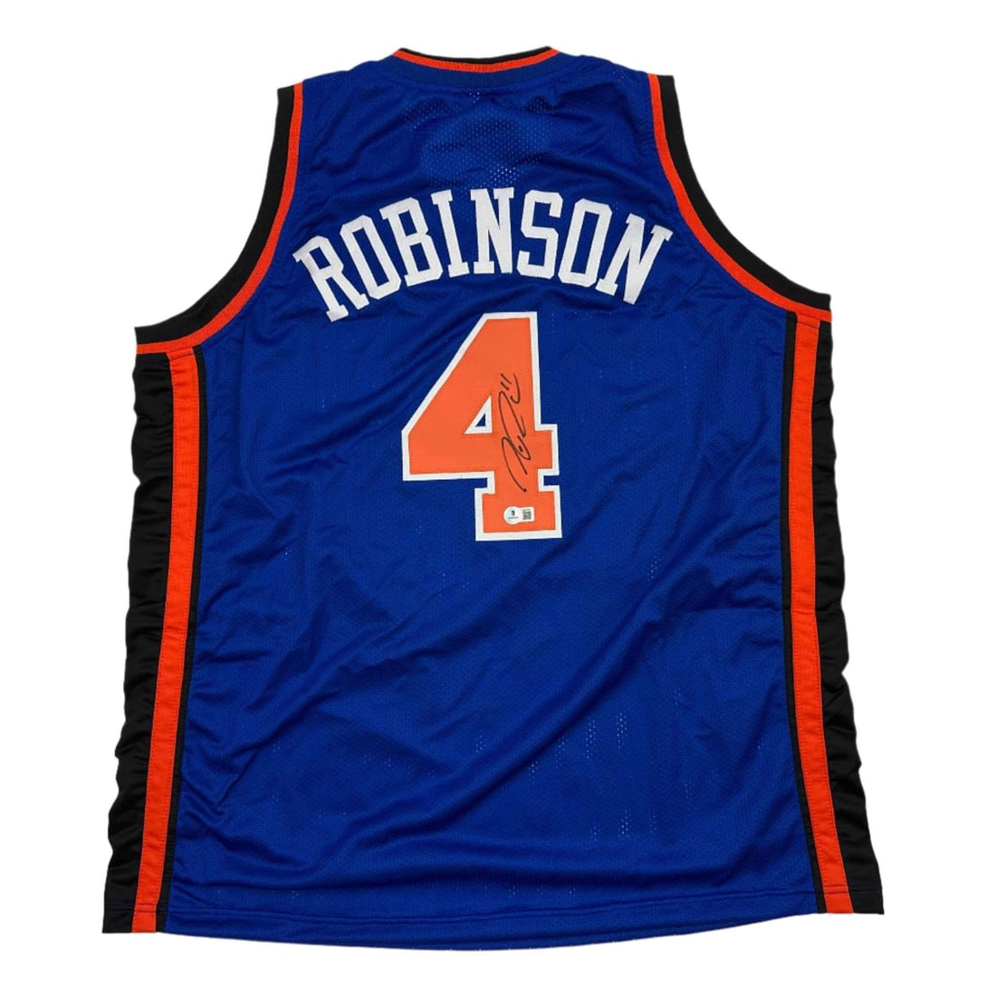 Nate Robinson Autographed New York Knicks Basketball Jersey Beckett BAS COA: Nate Robinson Autographed New York Knicks Basketball Jersey Beckett BAS COA This autographed Nate Robinson New York Knicks blue basketball jersey is a unique collectible for fans and collectors alike.