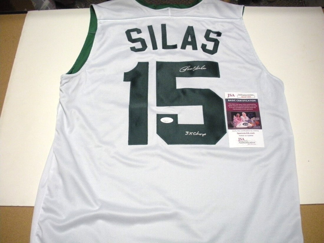 Paul Silas Signed Boston Celtics Jersey JSA COA Original: Paul Silas Signed Boston Celtics Jersey JSA COA Original Celebrate your love for basketball with this original, pre-owned Paul Silas Boston Celtics Champions jersey, officially licensed by Alleson. Th