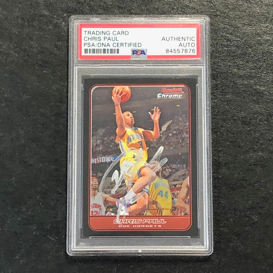 Chris Paul Autographed 2006-07 Bowman #94 Basketball Card PSA Slabbed (1 of 2)