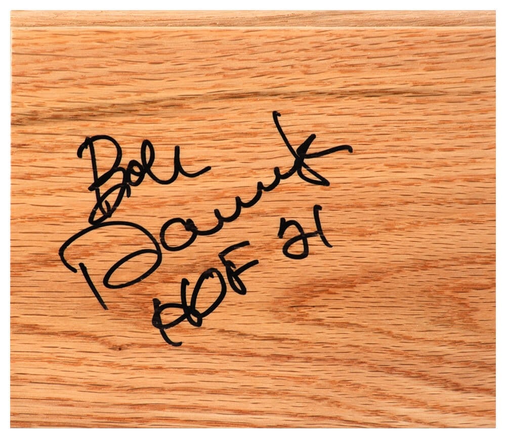 Bob Dandridge Signed 5x6 Floor Piece HOF 21 COA (1 of 1)