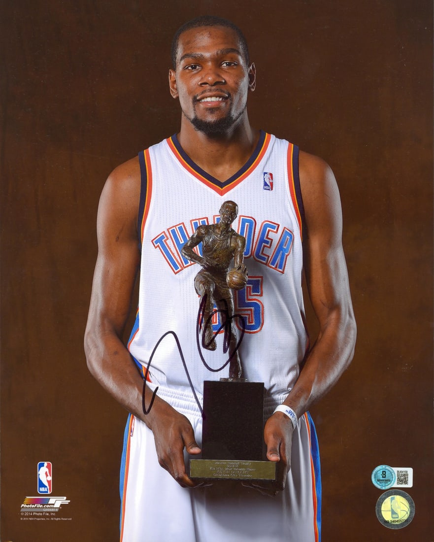 Kevin Durant Signed 11x14 Photo Oklahoma City Thunder BAS Authenticated (1 of 1)