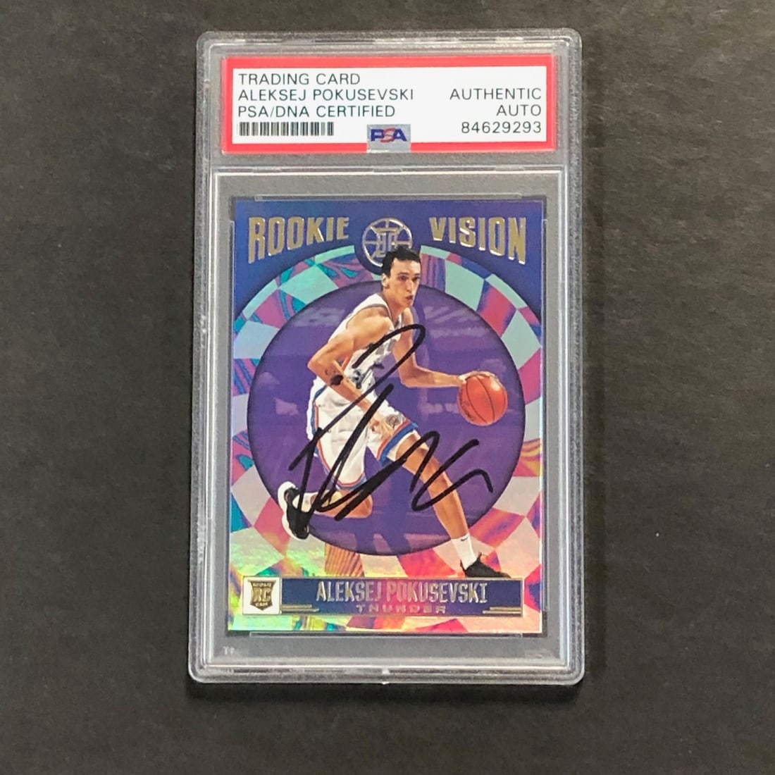 Aleksej Pokusevski Signed 2020-21 Panini Illusions Basketball Card PSA/DNA Authenticated (1 of 2)