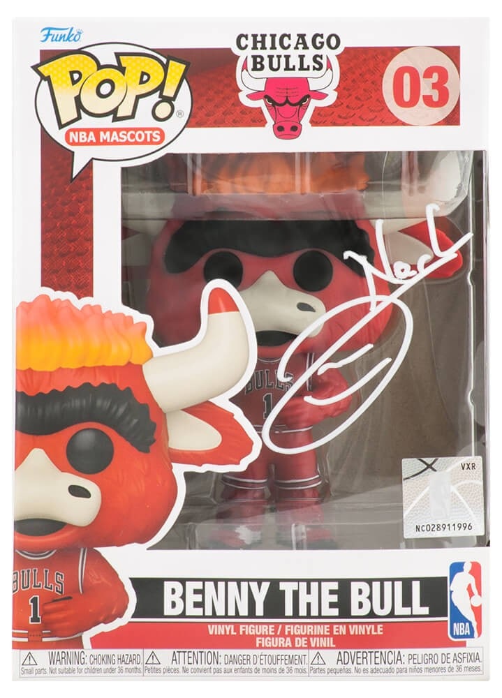 Joakim Noah Signed Funko Pop Chicago Bulls Benny The Bull #3 with COA (1 of 1)