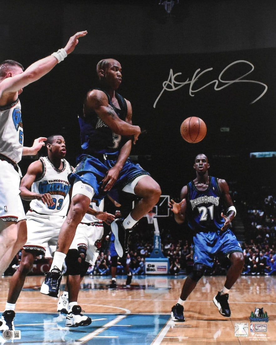 Minnesota Timberwolves 16x20 Photo Signed by Stephon Marbury Beckett Hologram (1 of 2)