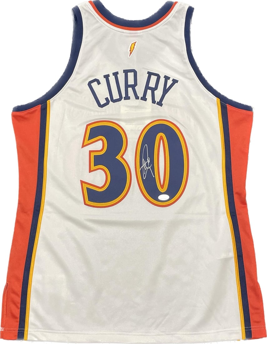 Stephen Curry Autographed Jersey PSA/DNA Golden State Warriors: Stephen Curry Autographed Jersey PSA/DNA Golden State Warriors This is an original autographed jersey by Stephen Curry, the star player of the Golden State Warriors. The signature has been authenticat