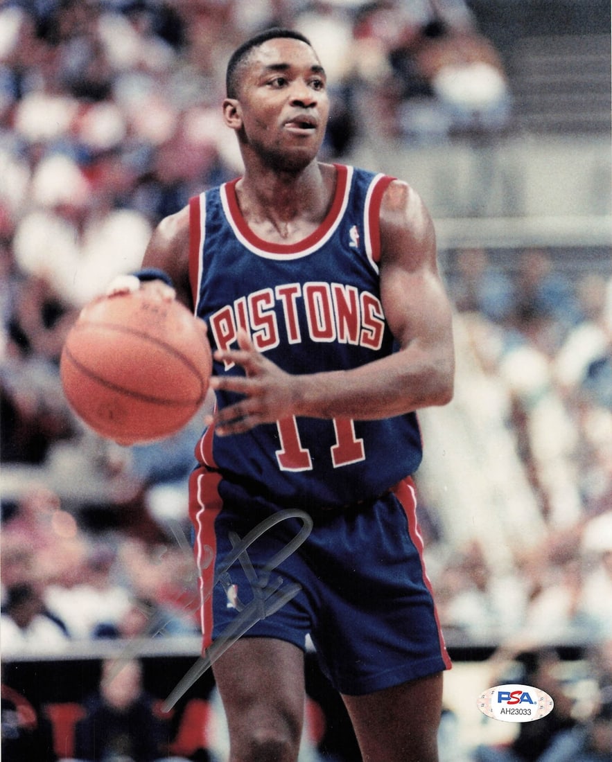 Isiah Thomas Autographed 8x10 Photo PSA/DNA Detroit Pistons (1 of 1)
