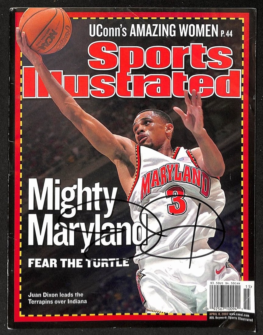 2002 Sports Illustrated Magazine Signed by Juan Dixon with JSA Authentication (1 of 2)