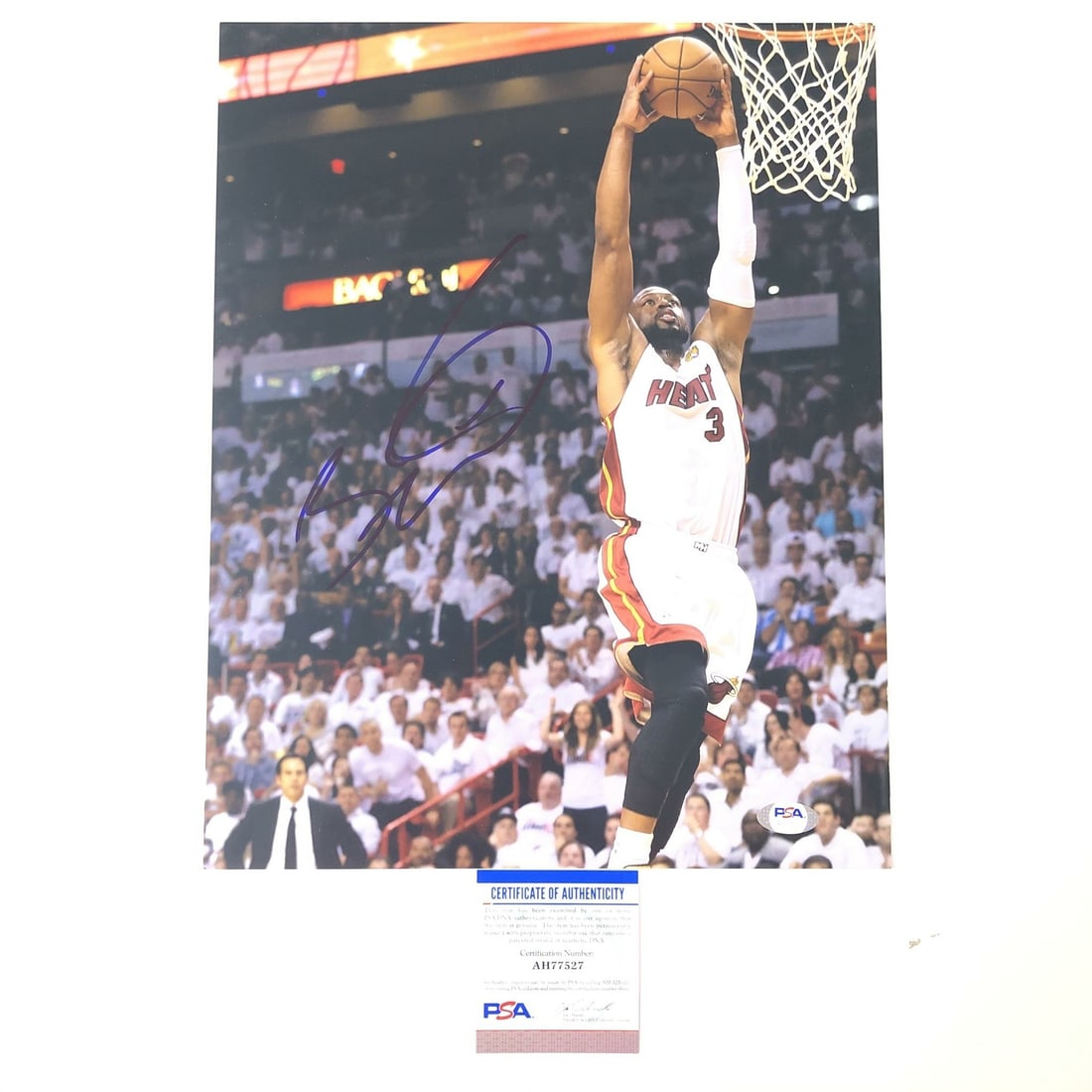 11x14 Dwyane Wade autograph photo PSA authenticated Miami Heat (1 of 3)