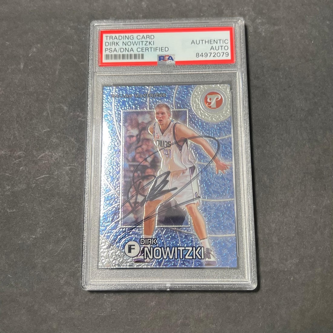 2002-03 Topps Pristine #44 Dirk Nowitzki Autographed PSA/DNA Card: 2002-03 Topps Pristine #44 Dirk Nowitzki Autographed PSA/DNA Card This 2002-03 Topps Pristine #44 card features the signature of Dirk Nowitzki, a legendary player known for his time with the Dallas Ma
