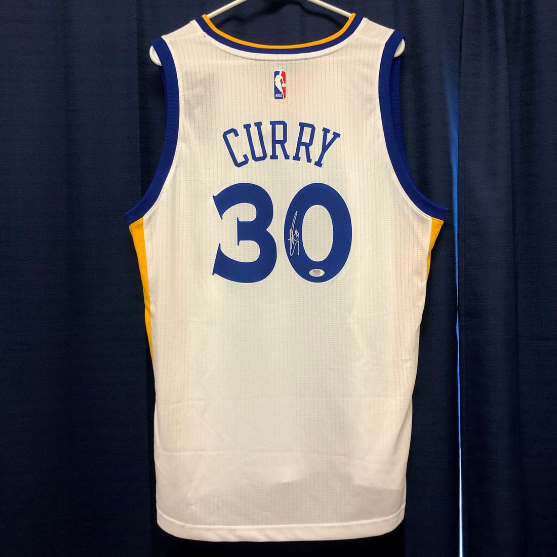 Autographed Stephen Curry Warriors Jersey PSA DNA Certified Auto Grade 10 (1 of 3)