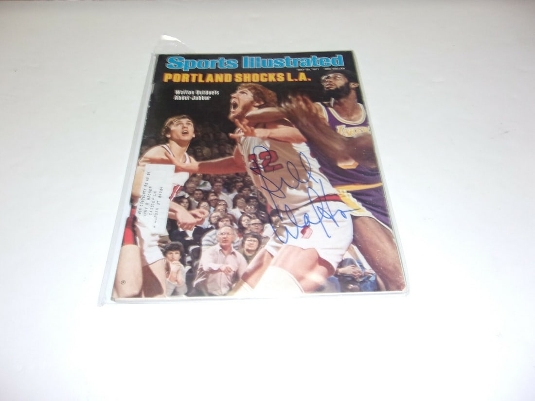 Signed Sports Illustrated Magazine Featuring Bill Walton With COA (1 of 1)