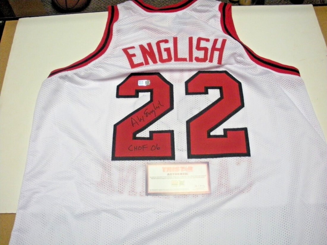 Alex English Signed Denver Gamecocks Jersey with COA (1 of 2)