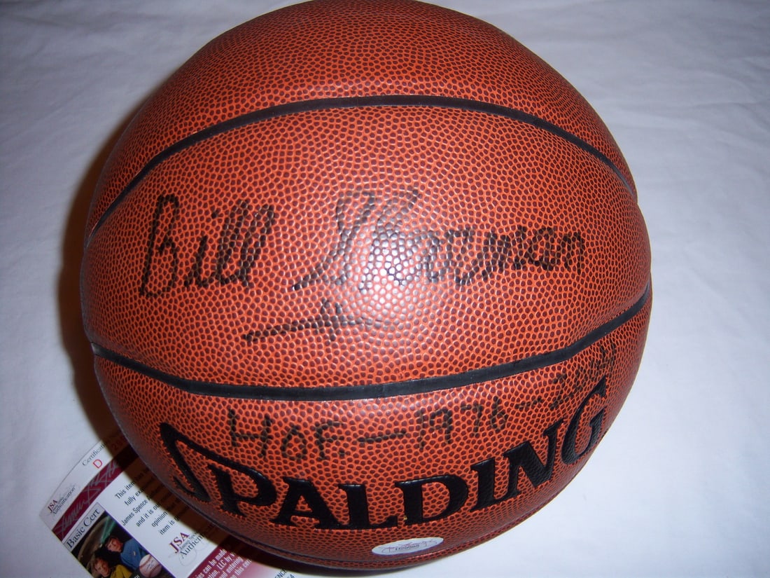 Signed Spalding Basketball Bill Sharman Boston Celtics HOF JSA COA (1 of 2)