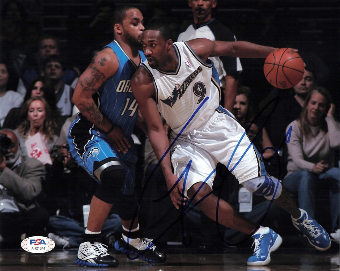 Gilbert Arenas Autographed 8x10 Photo PSA/DNA Washington Wizards (1 of 1)