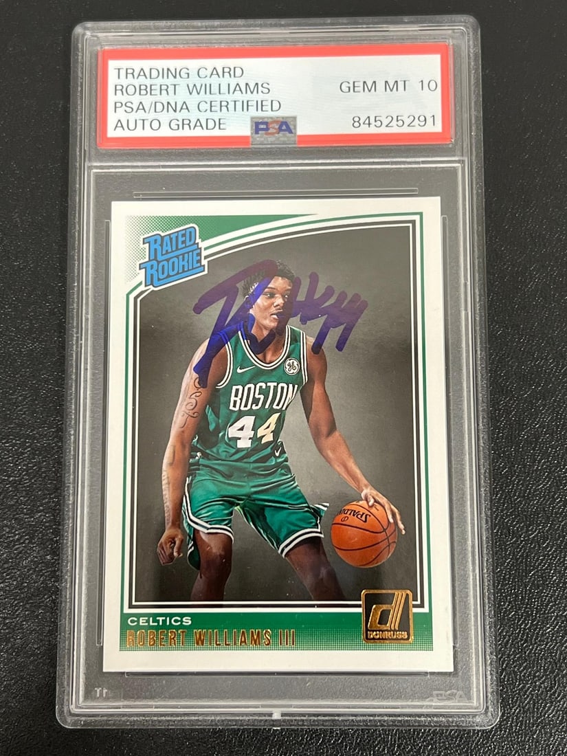 2018 Panini Donruss Robert Williams PSA AUTO 10 Rookie Card (1 of 2)