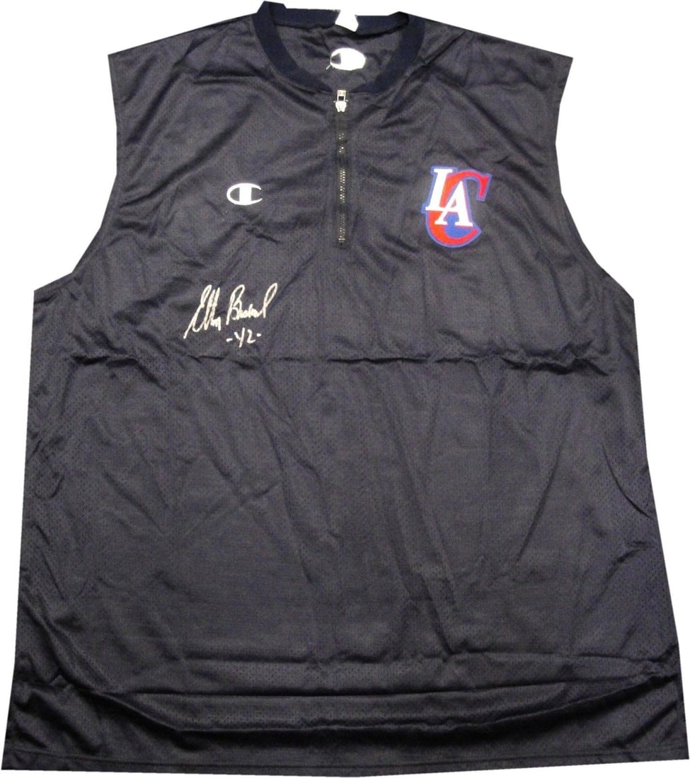 Elton Brand Autographed Sleeveless Jersey Los Angeles Clippers: Elton Brand Autographed Sleeveless Jersey Los Angeles Clippers Celebrate the legacy of Elton Brand with this authentic autographed sleeveless shirt from his time with the Los Angeles Clippers. This or