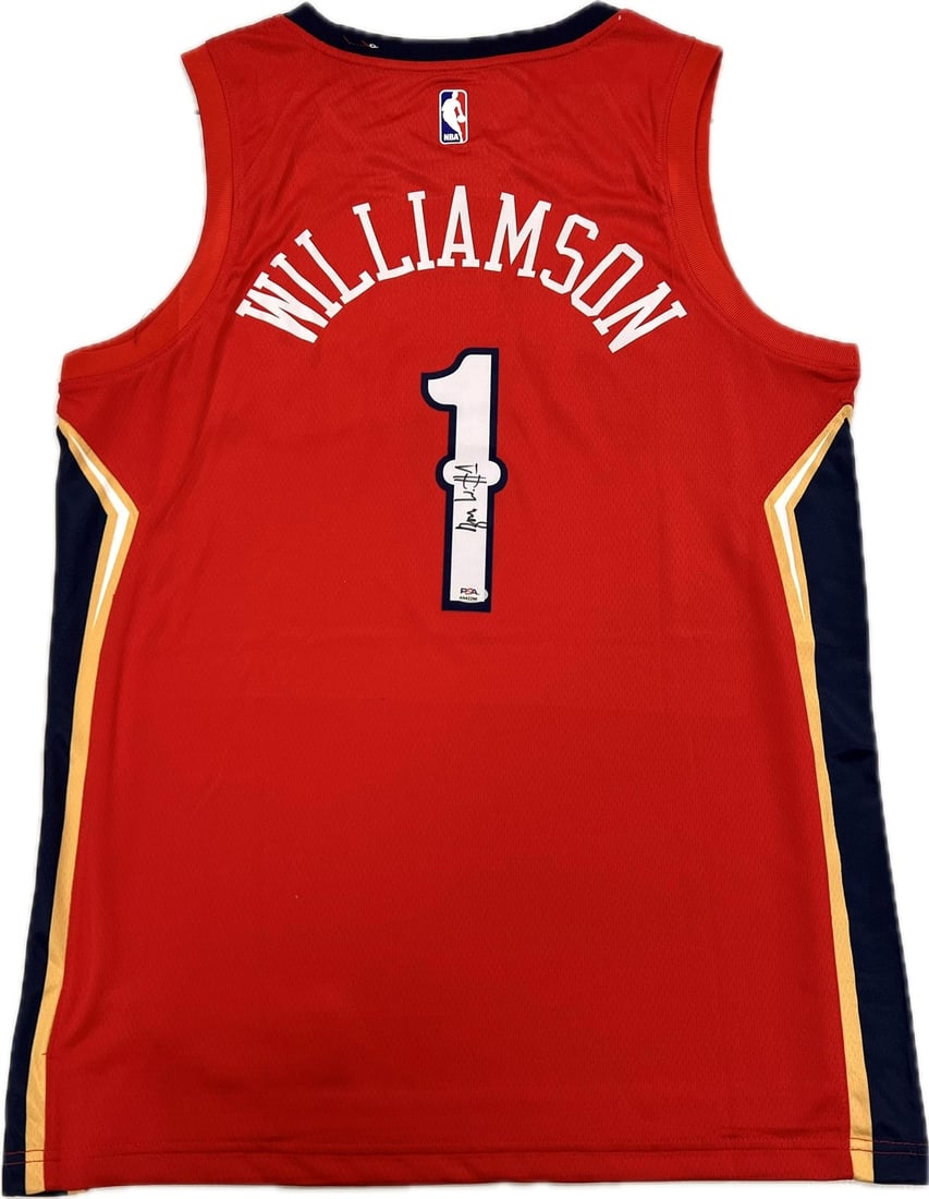 PSA DNA Zion Williamson autographed Duke Blue Devils jersey: PSA DNA Zion Williamson autographed Duke Blue Devils jersey This is a Duke Blue Devils basketball jersey autographed by Zion Williamson, who plays for the New Orleans Pelicans. The signature has been 