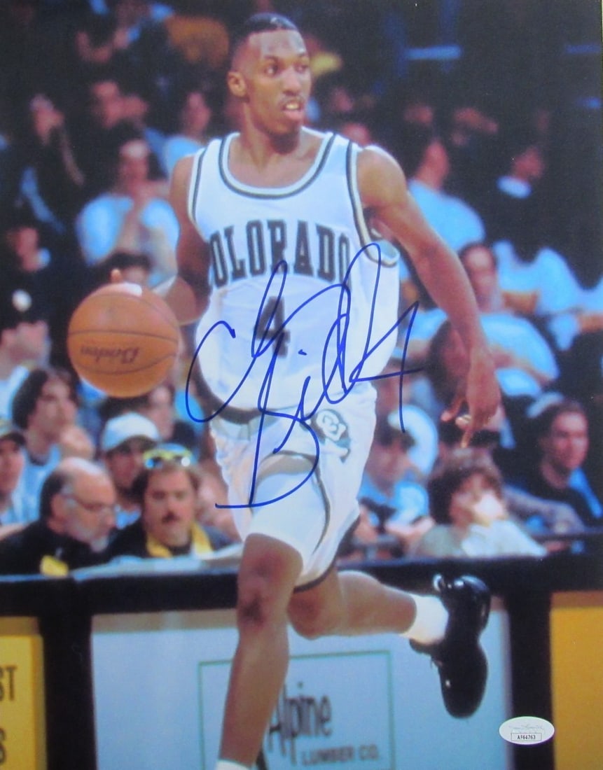 Chauncey Billups Autographed 11x14 Photo Colorado University JSA Certified (1 of 3)