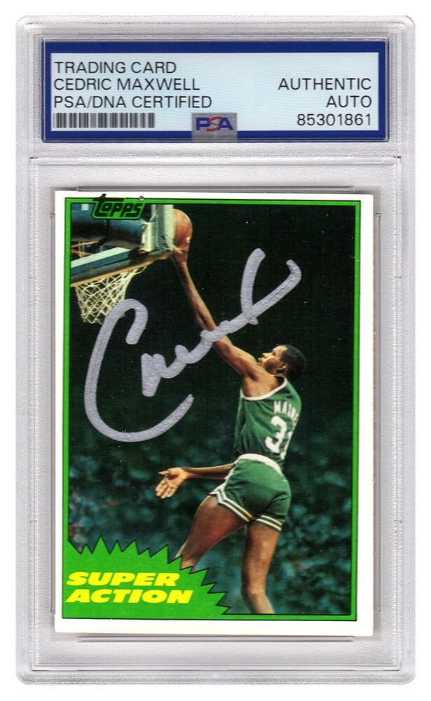 Cedric Maxwell Signed Celtics 1981-82 Topps Card #107 PSA Authenticated (1 of 2)