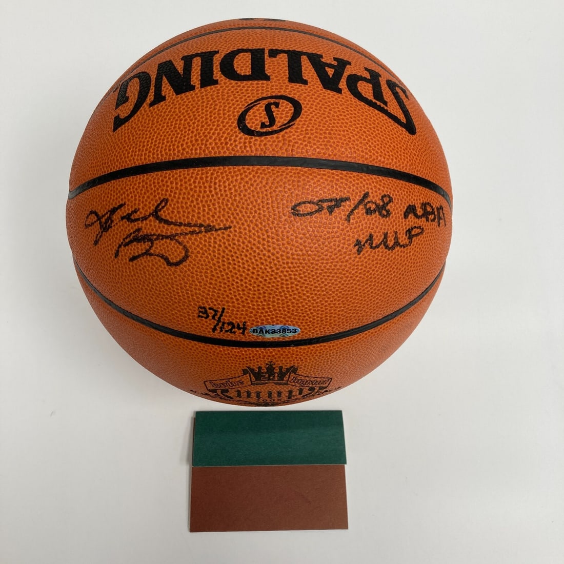 Kobe Bryant 2007-08 MVP Signed Spalding Game Ball Limited 37/124 COA (1 of 16)