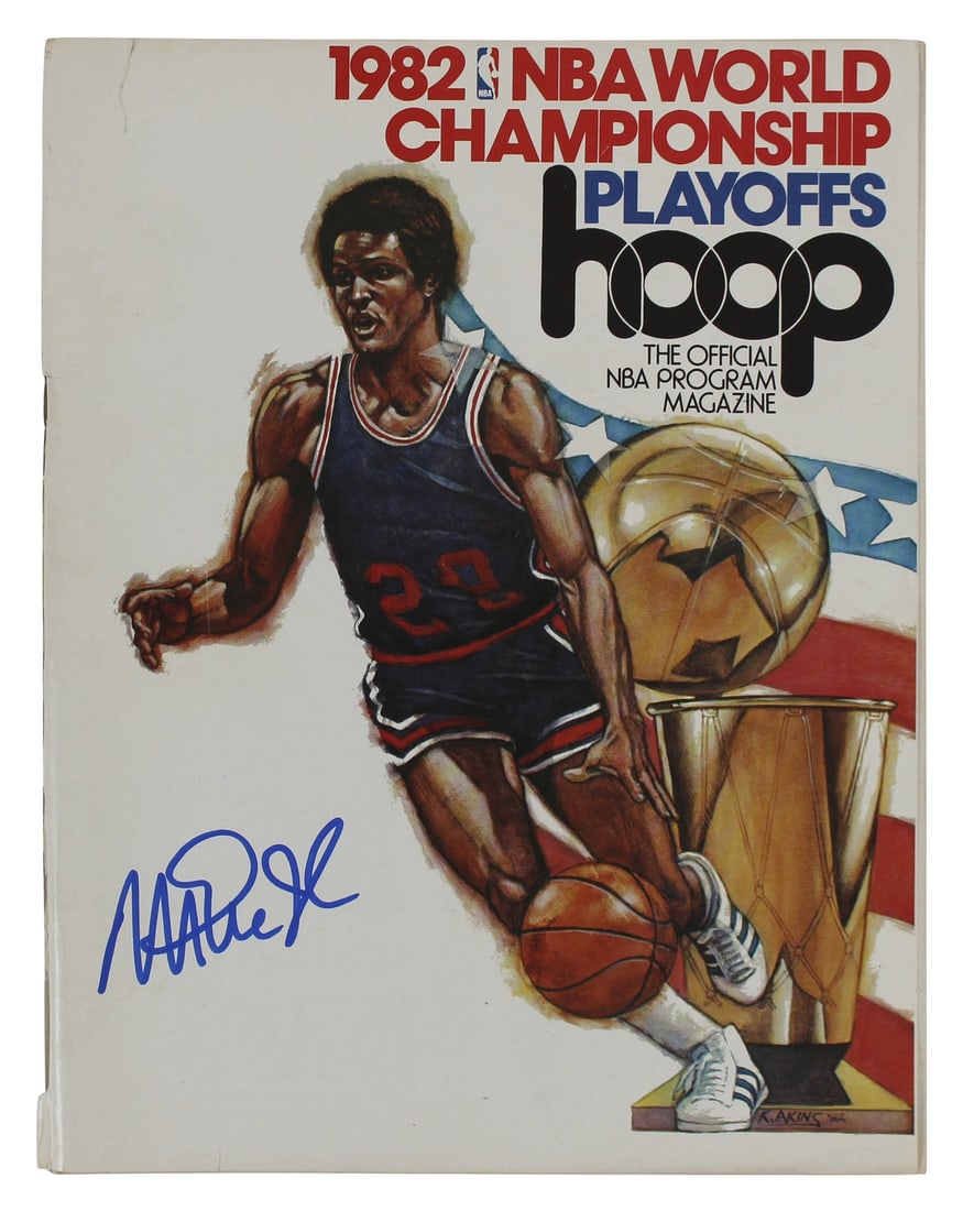 Magic Johnson Signed 1982 Lakers NBA Championship Program BAS Witnessed: Magic Johnson Signed 1982 Lakers NBA Championship Program BAS Witnessed Celebrate the legacy of the Los Angeles Lakers with this authentic 1982 NBA World Championship Playoffs Program, personally sign
