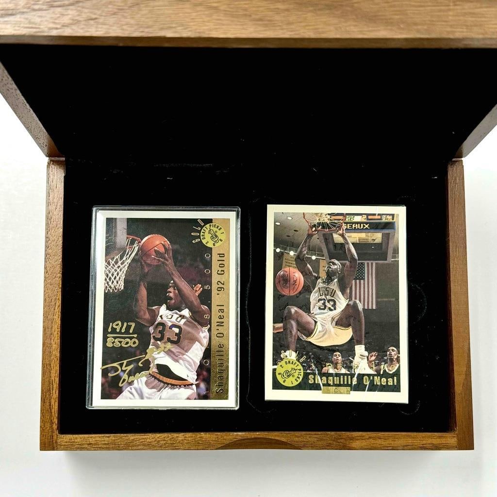 1992 Classic Draft Picks Gold Set /8500 Shaquille O'Neal Autographed Rookie Card (1 of 5)