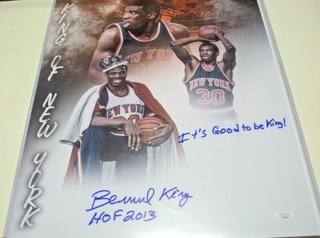 Bernard King Signed Knicks 16x20 Photo JSA COA Hall of Fame 2013 (1 of 1)