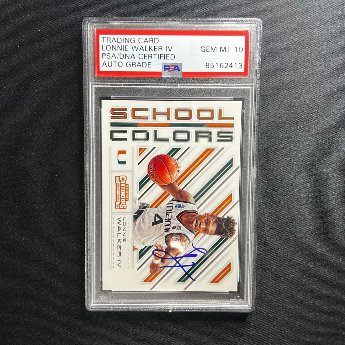 2018 Panini Contenders Lonnie Walker Signed Rookie Card PSA/DNA Spurs (1 of 2)