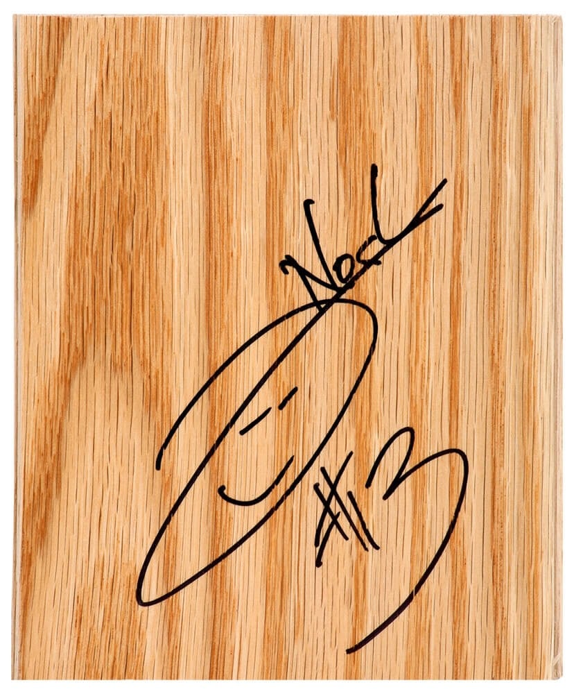 Joakim Noah Signed 5x6 NBA Floor Piece Chicago Bulls COA (1 of 1)