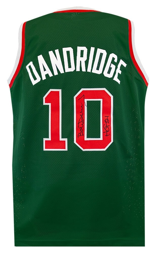 Bob Dandridge Signed Green Basketball Jersey HOF 21 Milwaukee Bucks: Bob Dandridge Signed Green Basketball Jersey HOF 21 Milwaukee Bucks Celebrate the legacy of Bob Dandridge with this signed green throwback custom basketball jersey. This original NBA jersey features t