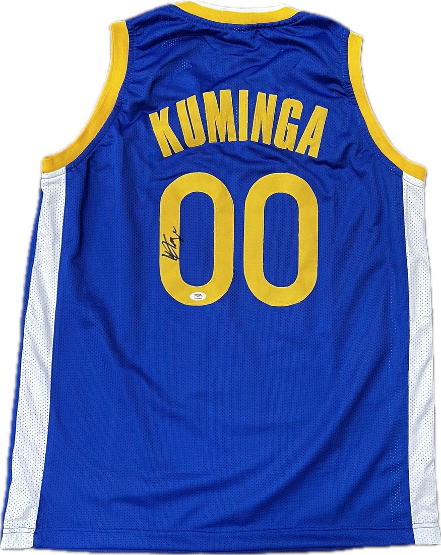PSA DNA authenticated Jonathan Kuminga Warriors signed basketball jersey: PSA DNA authenticated Jonathan Kuminga Warriors signed basketball jersey This is a pre-owned stitched jersey autographed by Jonathan Kuminga of the Golden State Warriors. The autograph has been authen