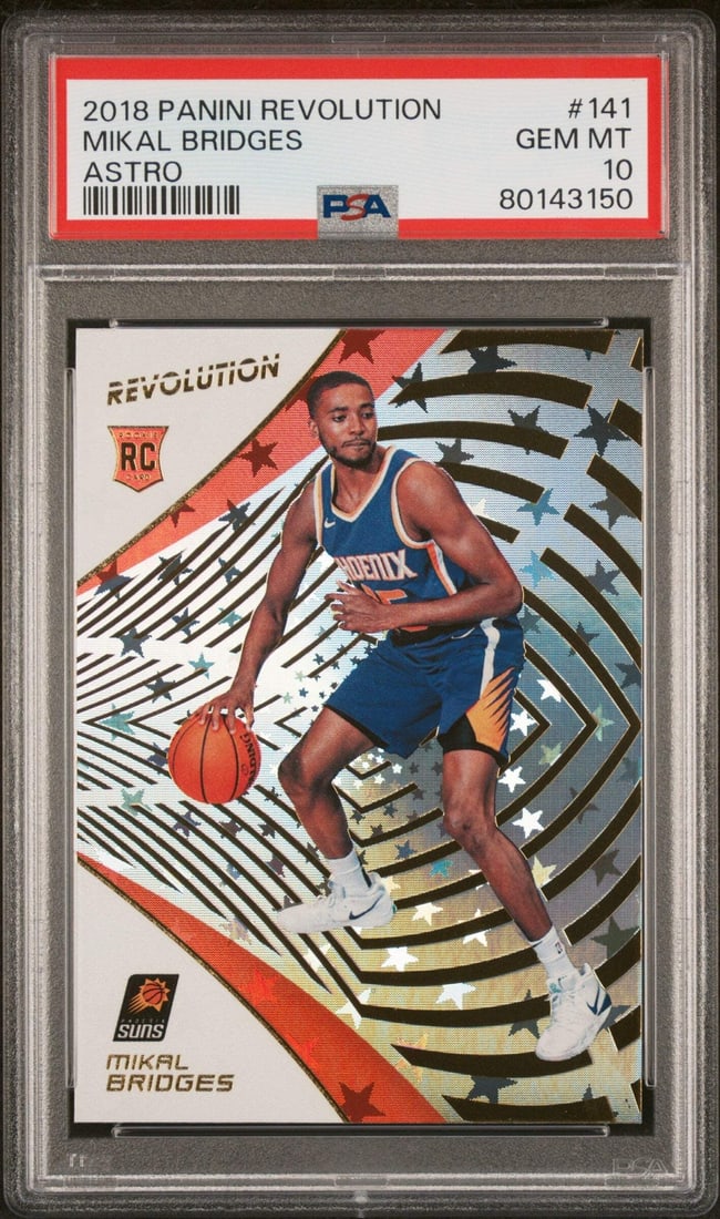 2018 Panini Revolution Mikal Bridges #ASTRO Rookie Card PSA 10 (1 of 2)