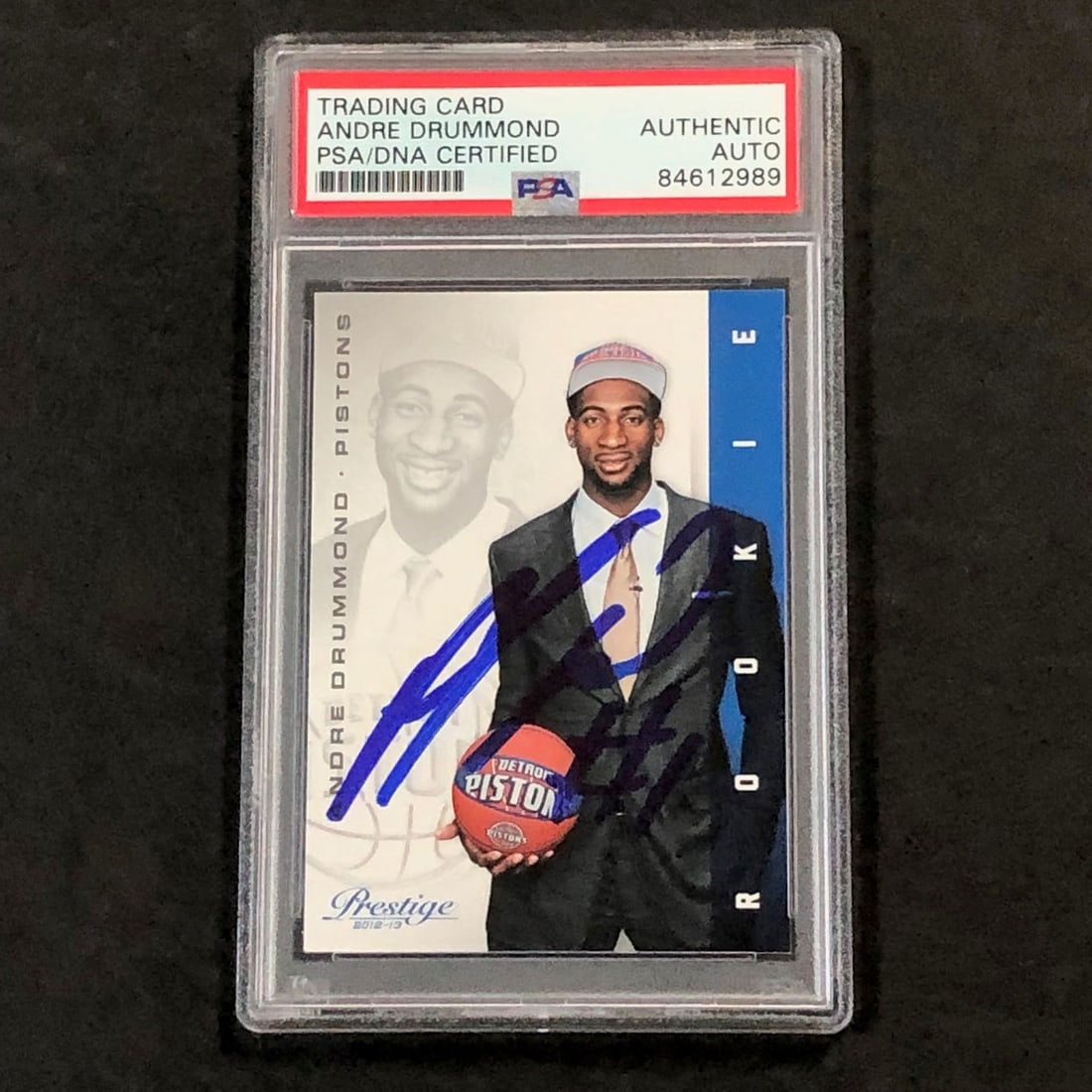 2012-13 Panini Prestige #206 Andre Drummond Signed PSA/DNA Card Pistons (1 of 2)