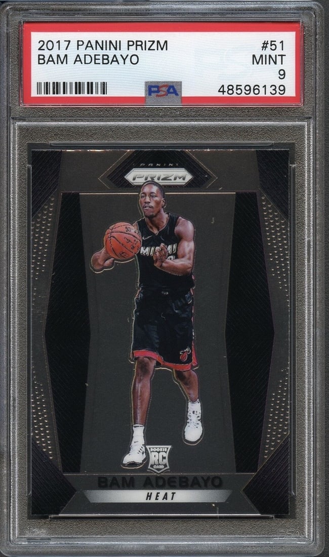 PSA 9 Mint 2017 Prizm Bam Adebayo Rookie Card Miami Heat #51 (1 of 2)