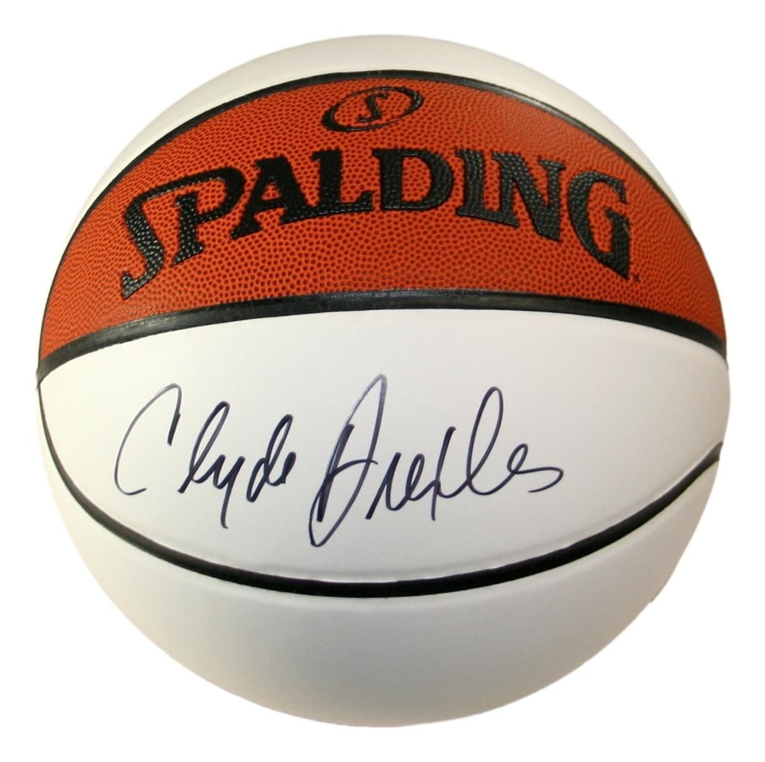 Clyde Drexler Autographed Basketball Houston Rockets JSA Certified (1 of 5)