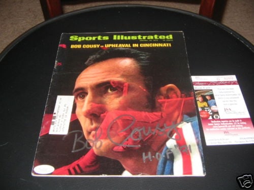 Signed Sports Illustrated Bob Cousy Celtics magazine JSA COA (1 of 1)