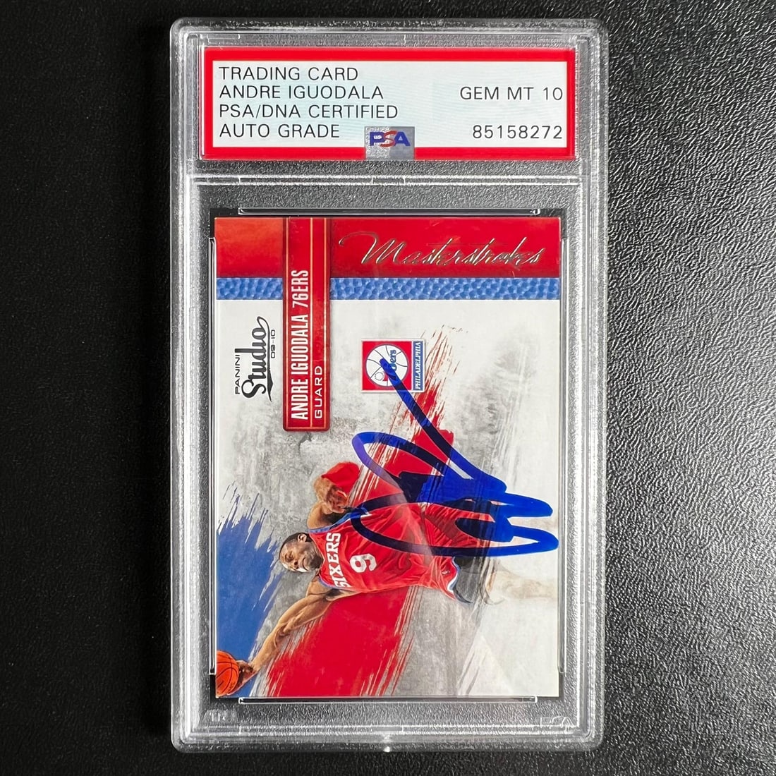 2010 Panini #2 Andre Iguodala Signed Card PSA/DNA Authenticated: 2010 Panini #2 Andre Iguodala Signed Card PSA/DNA Authenticated Up for sale is a 2010 Panini #2 card signed by Andre Iguodala, a prominent player known for his time with the Philadelphia 76ers. This c