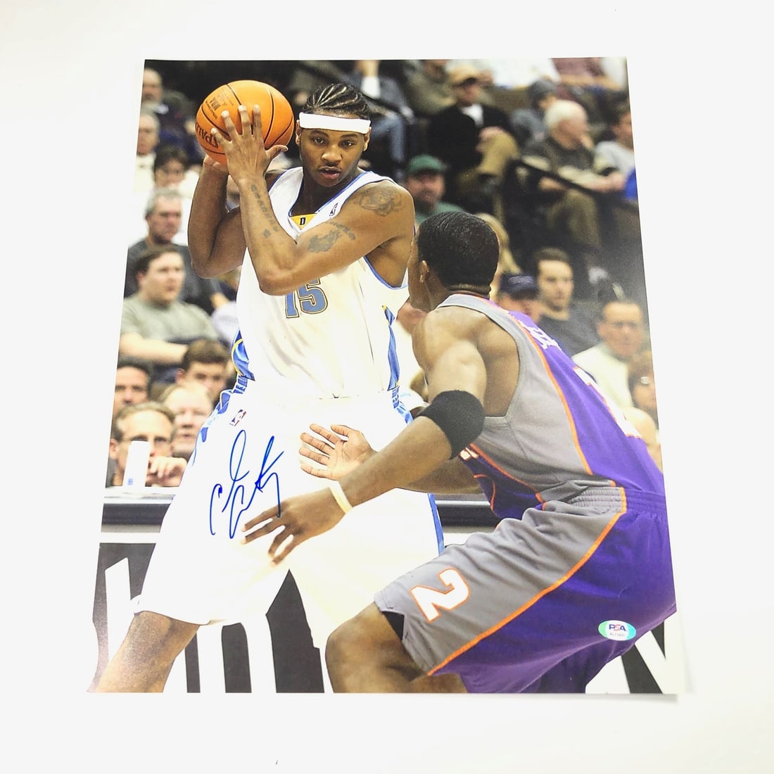 Carmelo Anthony Autographed 16x20 Photo PSA/DNA New York Knicks: Carmelo Anthony Autographed 16x20 Photo PSA/DNA New York Knicks This is a professionally printed 16x20 photograph of Carmelo Anthony, featuring his signature. The autograph is authenticated by PSA/DNA