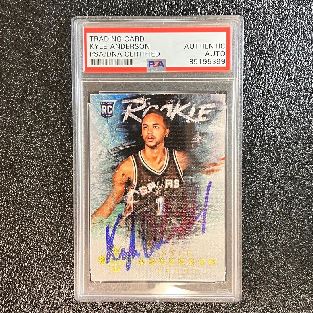 2014-15 Panini Court Kings #122 Kyle Anderson Signed Card PSA/DNA: 2014-15 Panini Court Kings #122 Kyle Anderson Signed Card PSA/DNA This listing features a 2014-15 Panini Court Kings #122 card, personally signed by Kyle Anderson of the San Antonio Spurs. The autogra