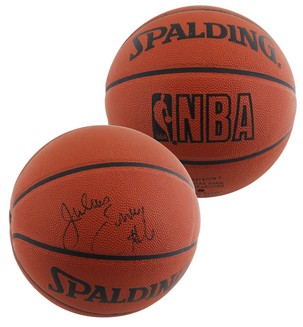 Julius Erving Signed Philadelphia 76ers NBA Basketball Beckett Authenticated: Julius Erving Signed Philadelphia 76ers NBA Basketball Beckett Authenticated This autographed Spalding Official NBA Game Basketball has been personally signed by basketball legend Julius Erving, known