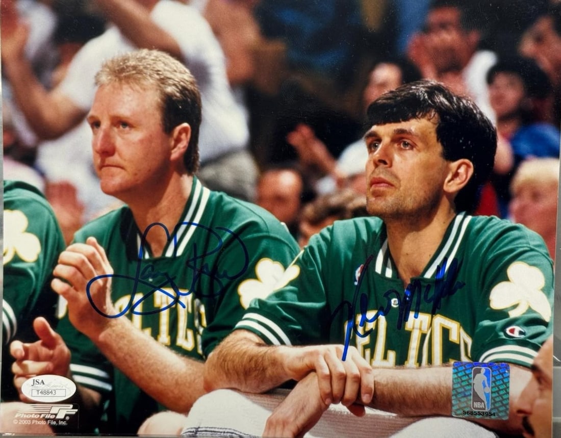 Larry Bird Kevin McHale Dual Signed Authenticated 8x10 Photo Celtics (1 of 2)