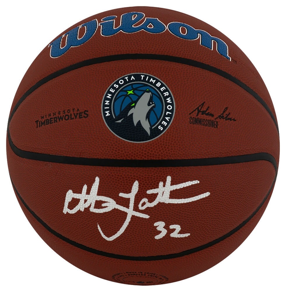 Wilson Alliance NBA Basketball Autographed by Christian Laettner Timberwolves COA (1 of 1)