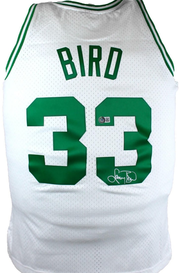 Larry Bird signed Boston Celtics Mitchell Ness Hardwood Classic swingman jersey BAS holo: Larry Bird signed Boston Celtics Mitchell Ness Hardwood Classic swingman jersey BAS holo This is a Boston Celtics white Mitchell & Ness Hardwood Classic Swingman jersey autographed by Larry Bird. The 