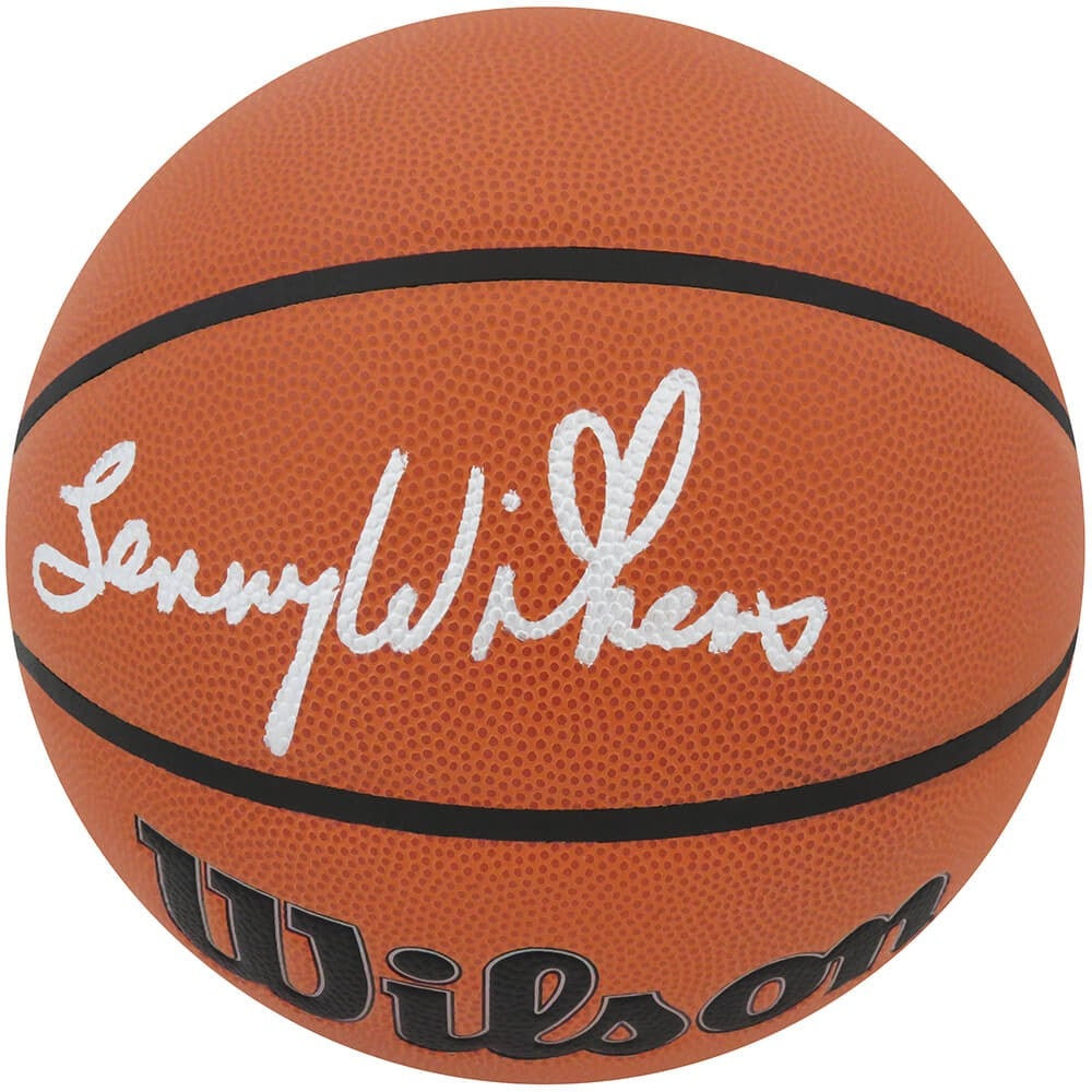 Lenny Wilkens Signed Wilson NBA Basketball with Sports COA (1 of 1)