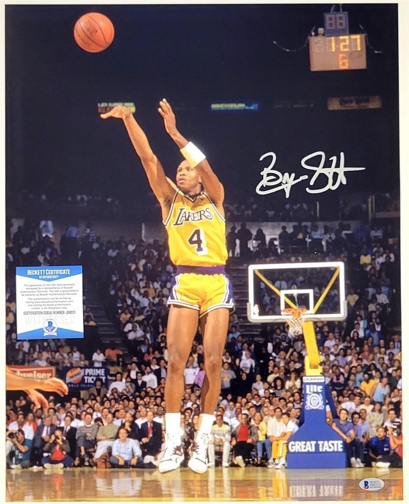 Byron Scott Autographed 16x20 Los Angeles Lakers Photo BAS Authenticated (1 of 3)