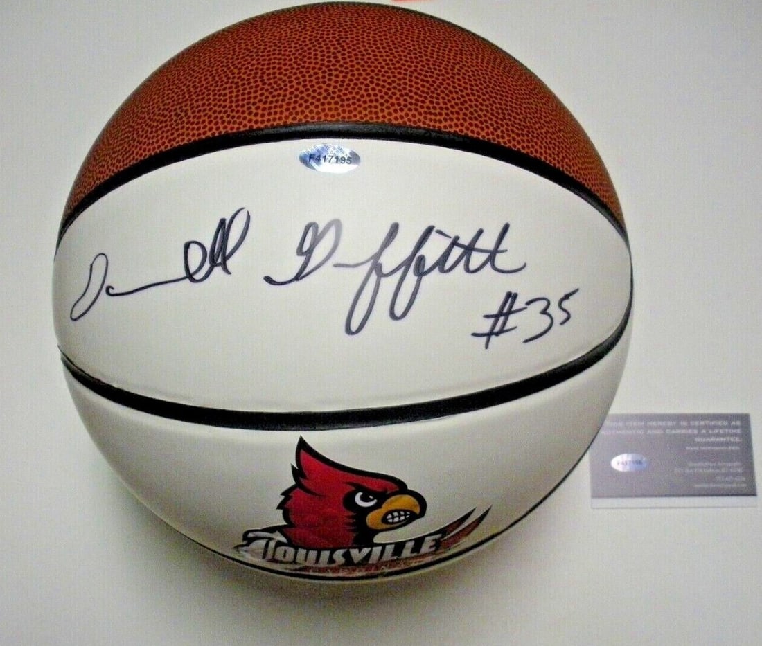 Autographed Basketball Darrell Griffith Louisville 1980 NCAA Champion With COA (1 of 1)